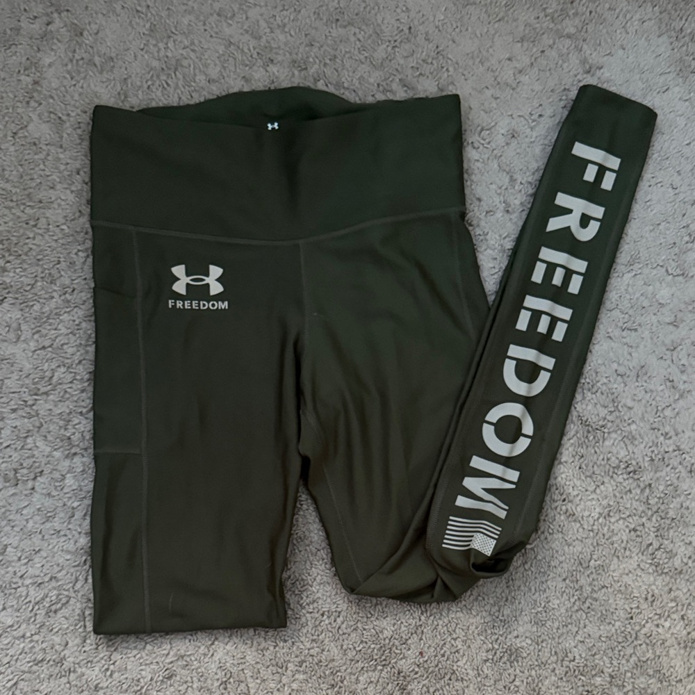 Under Armour Army Green Freedom Leggings